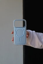 Чохол Stripe Mag Safe 17 Pro Max (blue)