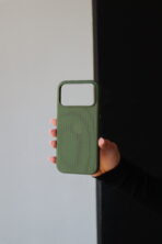 Чохол TechWoven Mag Safe 17 Pro Max (green) - Зображення 2