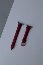 Ремінець Shiny Leather 38mm/40mm/41mm/42mm (10 gen.) (red) - Зображення 3