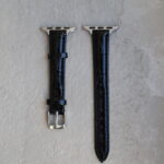 Ремінець Shiny Leather 42mm/44mm/45mm/46mm/49mm/ULTRA (black)