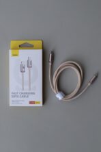 Lightning - USB BASEUS Crystal 2.4A (1.2м) рожевий