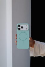 Чохол Silicone Slim Mag Safe 17 Pro/18 Pro (light cyan) - Зображення 2