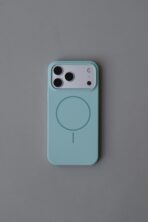 Чохол Silicone Slim Mag Safe 17 Pro/18 Pro (light cyan)
